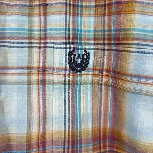 Panhandle rough stock men's size xxl short sleeve button down collard shirt - Picture 7 of 8